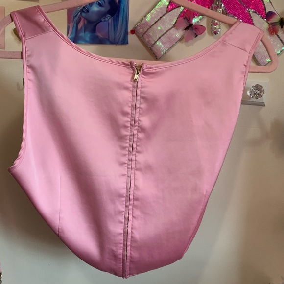 Sugar Thrillz Pink and Lace Princess Top - Picture 2 of 4